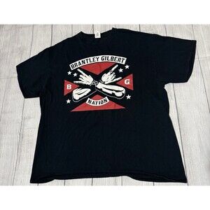Brantley Gilbert Nation Concert T-shirt Stone Cold Country Tee Double Sided XL